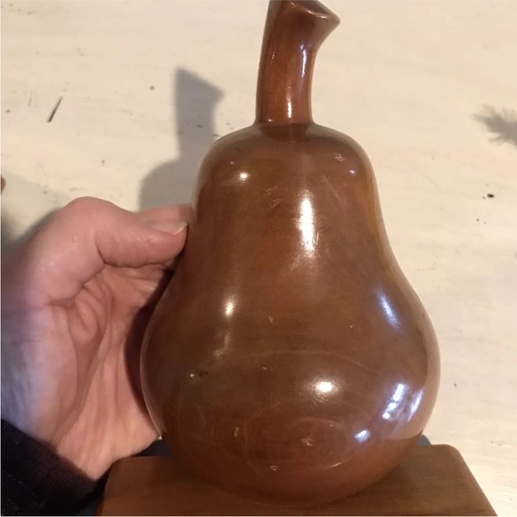 Vintage MCM Ironwood Matching Pear Bookends Art Deco - Picture 14 of 16